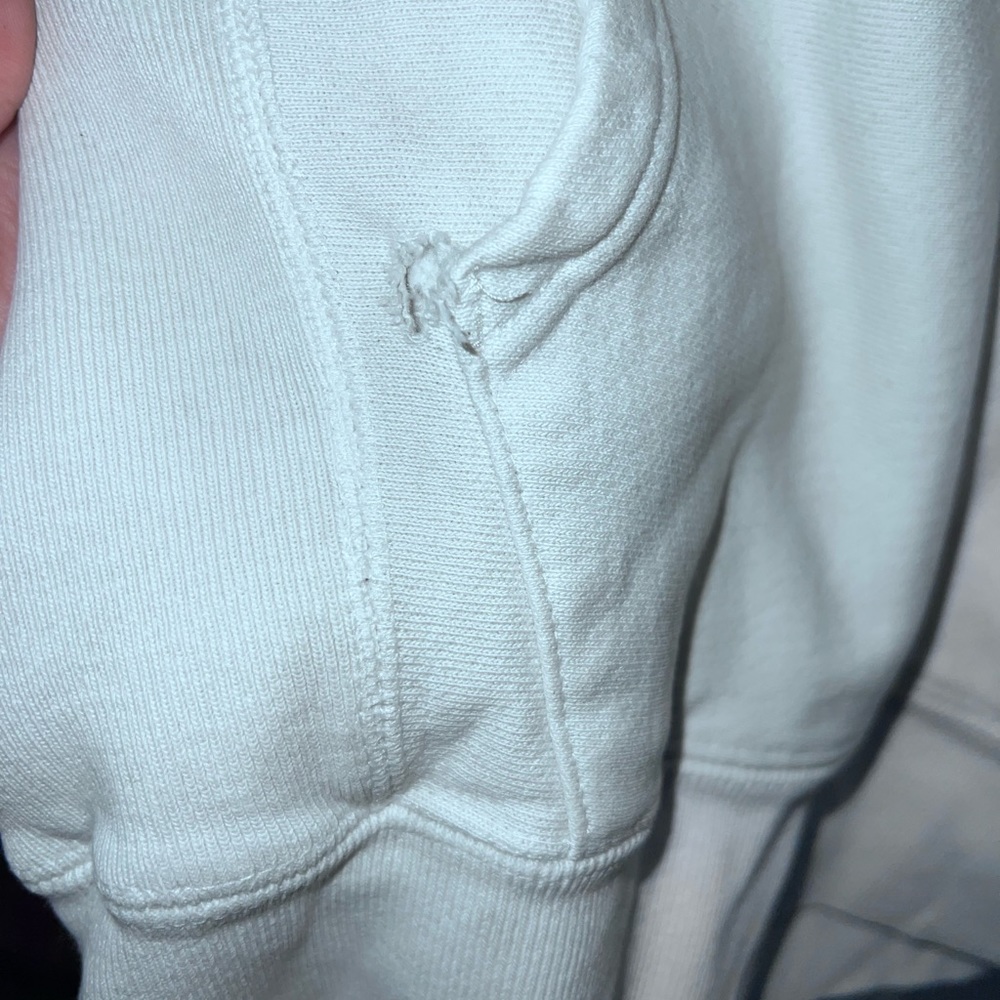 Champion Solid White Reverse Weave Pullover Hoodi… - image 5